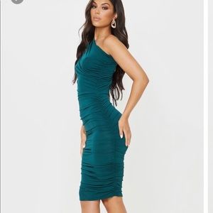 PrettyLittleThing Emerald Green Dress
